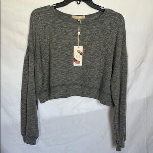 Chelsea & Violet Charcoal Gray Sweatshirt
